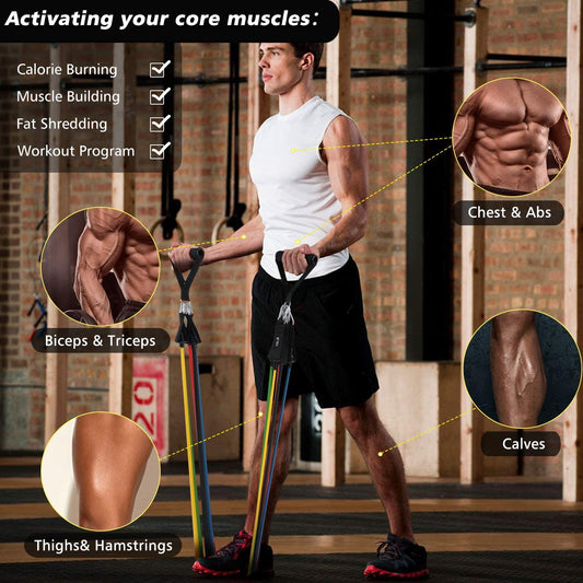 11-Piece Resistance Band Workout Set
